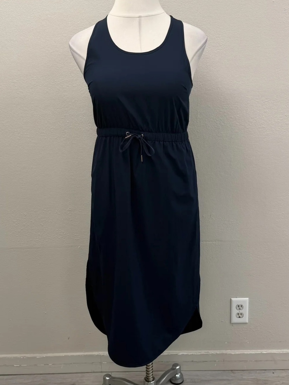 CALIA By Carrie Underwood Navy Blue Racerback Midi Dress - Size Medium